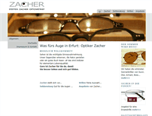 Tablet Screenshot of optiker-zacher.de